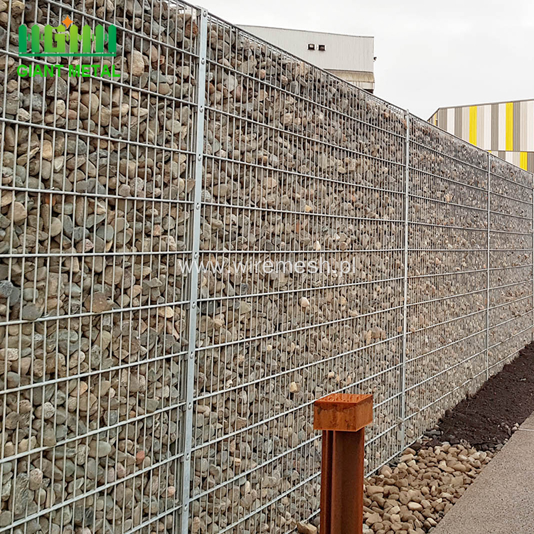 Galvanized Gabion Caged Stone Walls For Sale