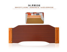 portable wood Medical Over bed Table