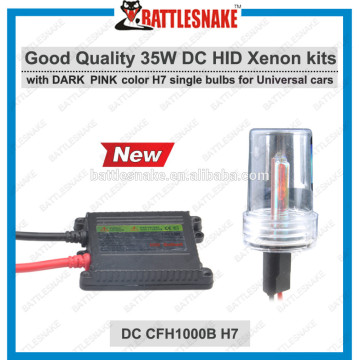 China factory pink color 12v 35w AC good quality wholesale hid kits