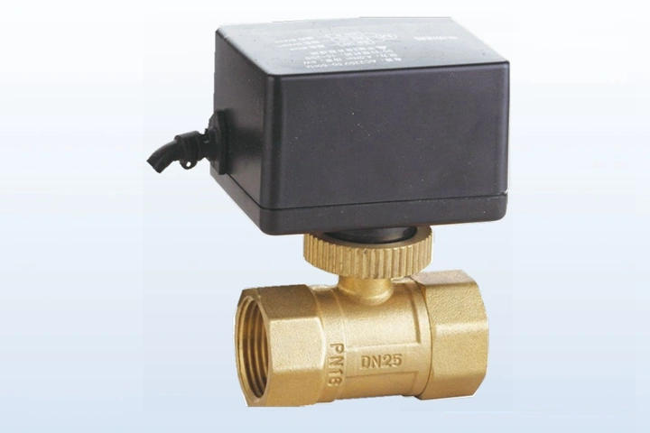 2 Port Motorized Brass Ball Valve