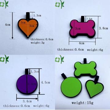 Custom Logo Factory Wholesale Silicone Pet ID Tag