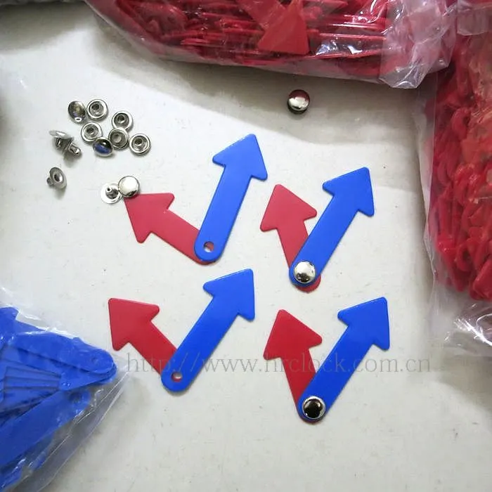 High Quality Hr-4 Red and Blue Plastic Clock Hand