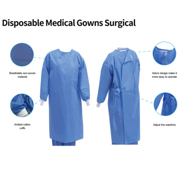 Blouses médicales jetables chirurgicales 41gsm