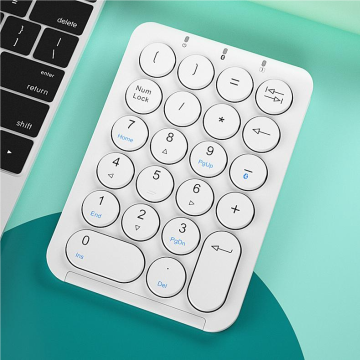 Rechargeable 22-Key BT Wireless Numeric Keypad - Best Selling, Portable, Durable Accounting Keyboard