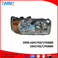 DAF Manual kepala lampu truk suku cadang 1641742 1641743