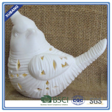 Home decoration bird with led light ceramic light night light
