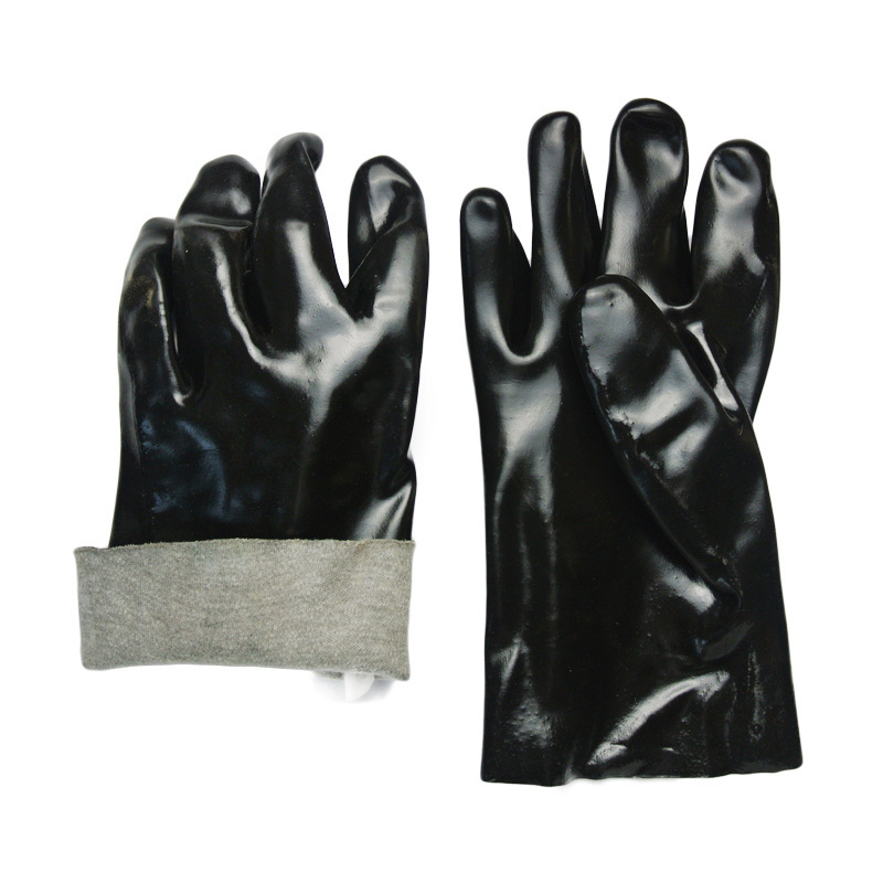 Guantes de algodón caucho negro 27cm