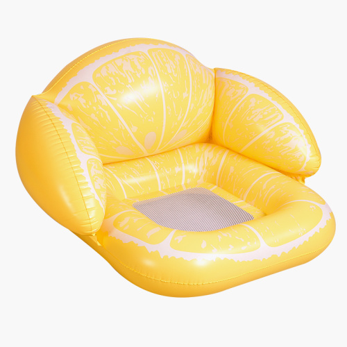 Personnalisation des chaise gonflable au citron jaune flotte de chaise