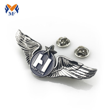 Flying Pilot Wing Shape Lapel Pin Badge