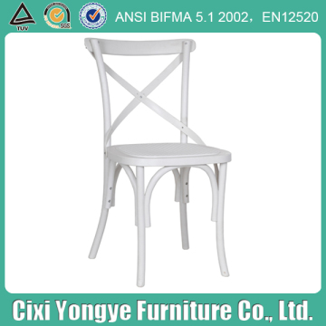 plastic resin cross back chair for restaurant