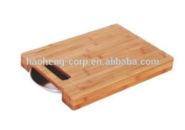bamboo cutting board with drawer