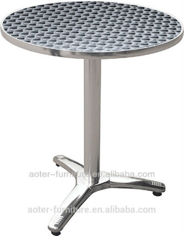 China popular aluminum garden round unique restaurant tables