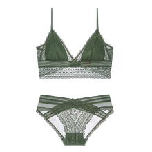 French Triangle Cup Women's Underwear: Breathable Lace Bra Sets & Sexy Lingerie