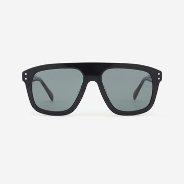 Pilot Square Acetate Unisex Sunglasses