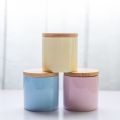 Vaso in ceramica con coperchio in legno colore Jar