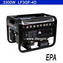 3300W max power EPA certification gasoline generator LF3GF-4D