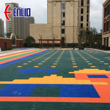 colorful customized children playground floor tile