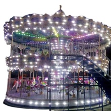 Luxury Double Floors Amusement Park Carousel Rides
