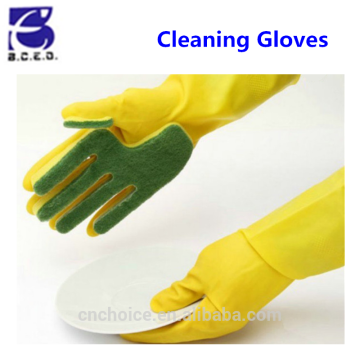 Household cleaning sponge gloves