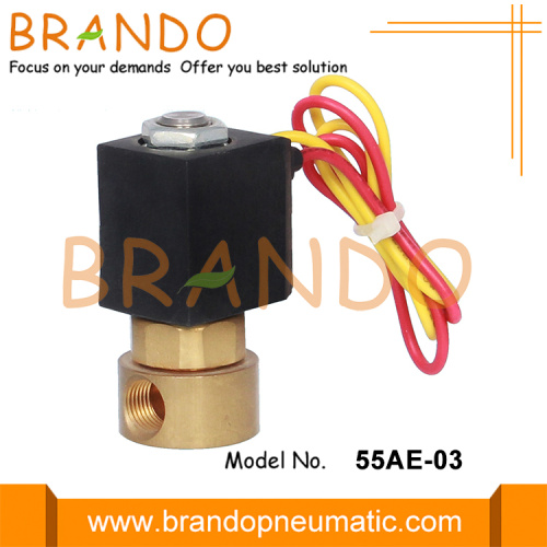 Ceme tipo 1/8 &#39;&#39; Válvula solenoide de latón fkm de fkm