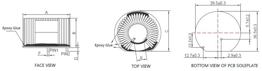 Toroid Filtering Choke Coil Inductor Winding CMC Inductor for Automatic Control or Green Lighting