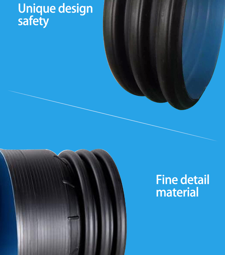 12 inch dwc hard polyethylene pipe wall corrugated