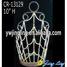 10" Wholesale rhinestone crowns and tiaras for pageant