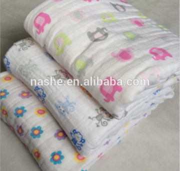 Organic Swaddle Blankets Newborn Cotton Baby Muslin Blanket