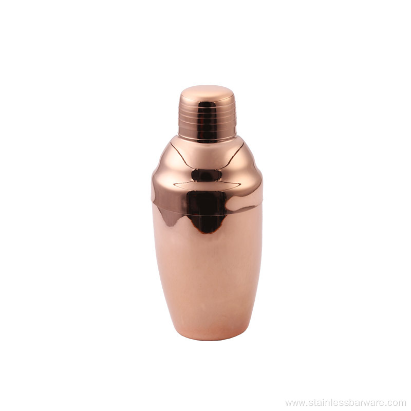 Stainless Cocktail Champagne Metal Shaker in Copper Plated