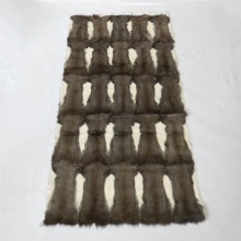 top quality squirrel fur rug custom size squirrel skin plate