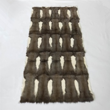 top quality squirrel fur rug custom size squirrel skin plate
