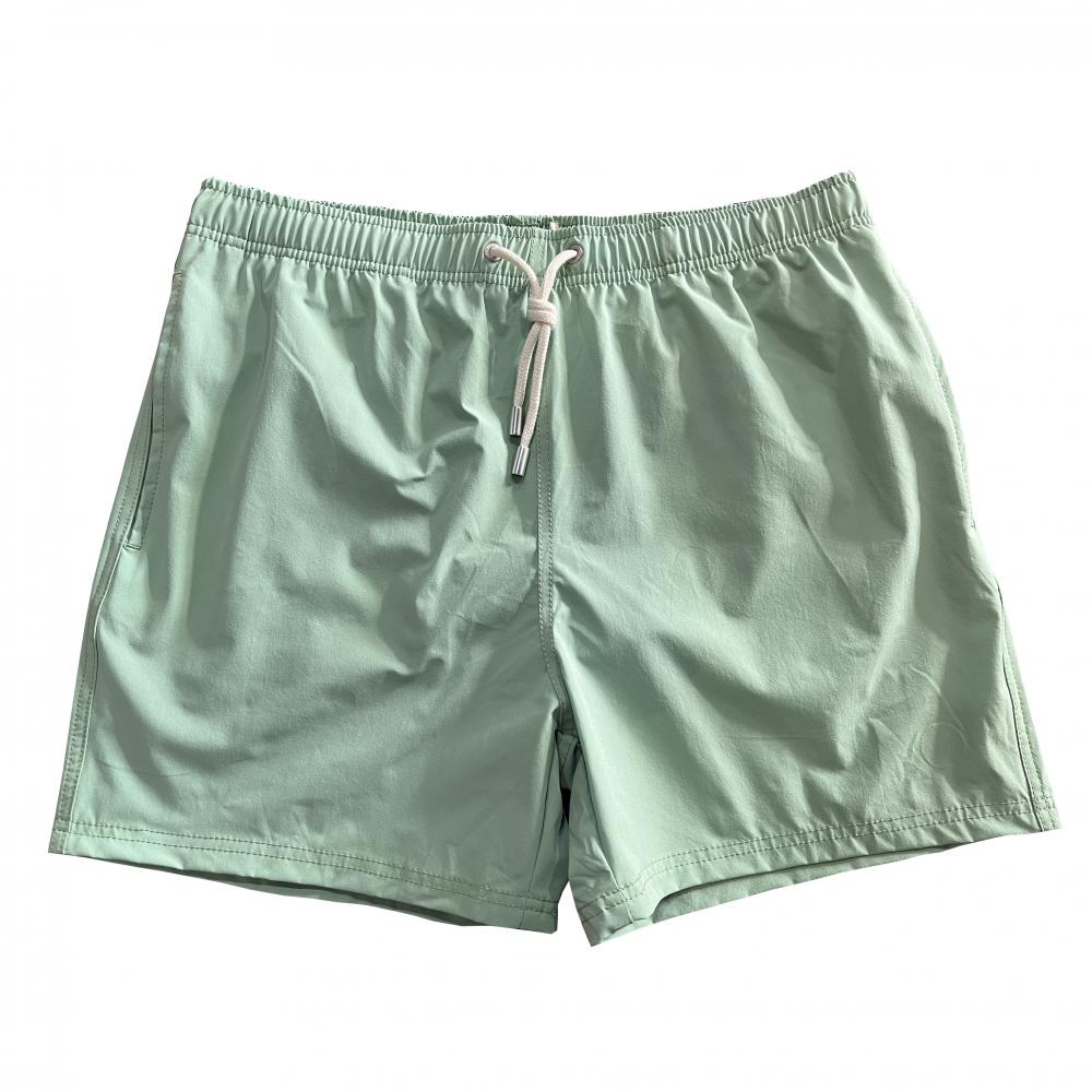 Polyester Pure Color Men&#39;s Beach Board Shorts