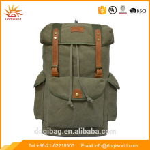 hiking travelling canvas backpack