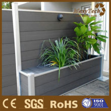 aluminium post wpc privacy garden fence