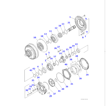 17A-13-41000 penukar tork sesuai untuk dozer D155AX-6