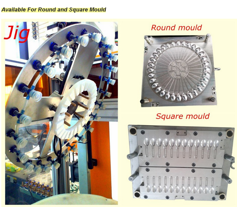 Plastic injection moulding Type Horizontal Style spoons, forks ,knives industry injection making machine
