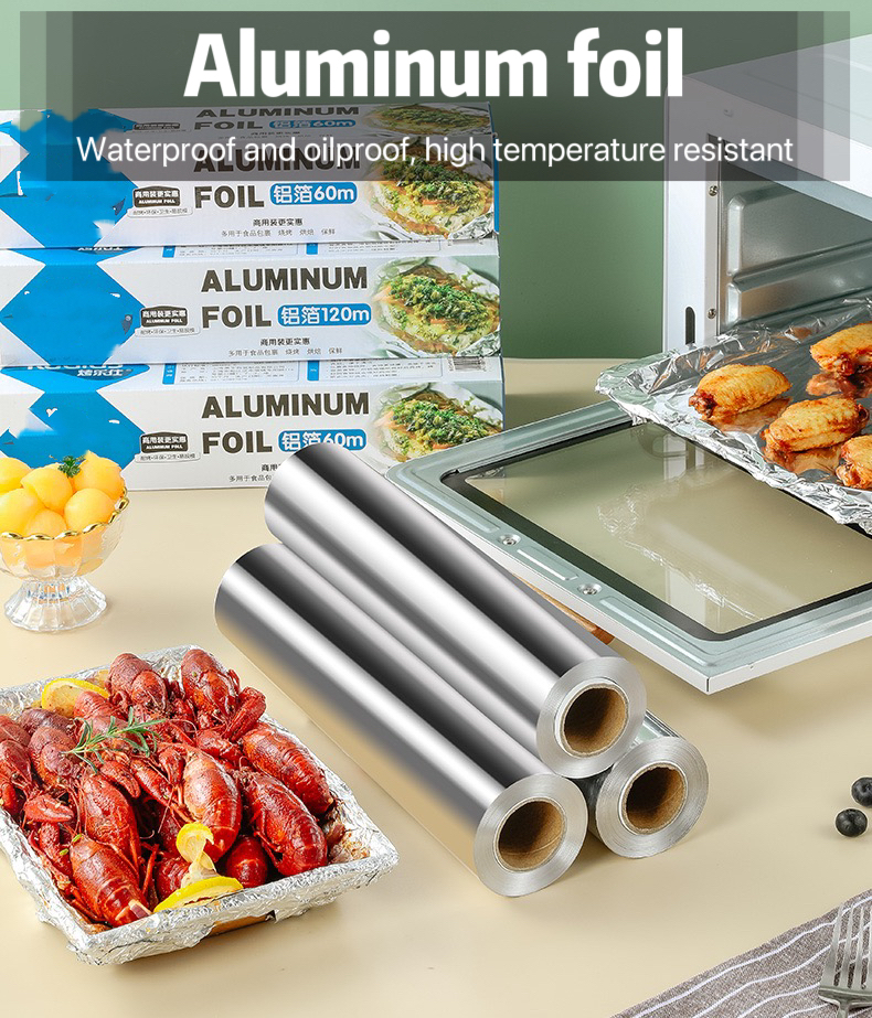 kitchen aluminium foil for food wrap