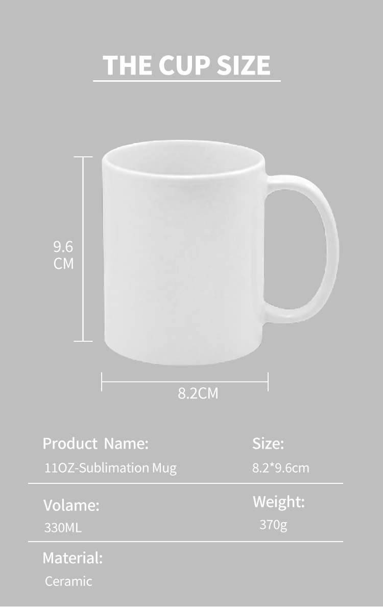 Customized  Ceramic Fluorescent  sublimation Mug For Drinking