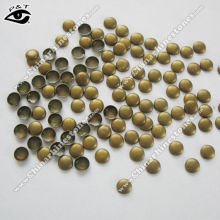 6MM round bronze color for clothing hotfix metal studs for garment
