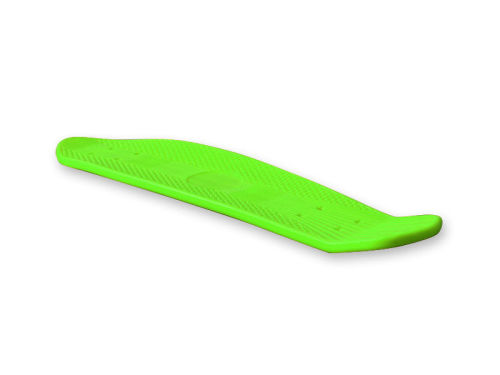 Green Customized Plastic Skateboard Deck With 22 * 6 Inch, Abec-7 Bearing