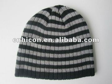zebra line warm winter hats