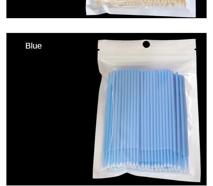 Disposable Cotton Swabs Brush Eyelash Extension Cleanser Disposable Individual Applicators Eyelash Extension Micro Brushes