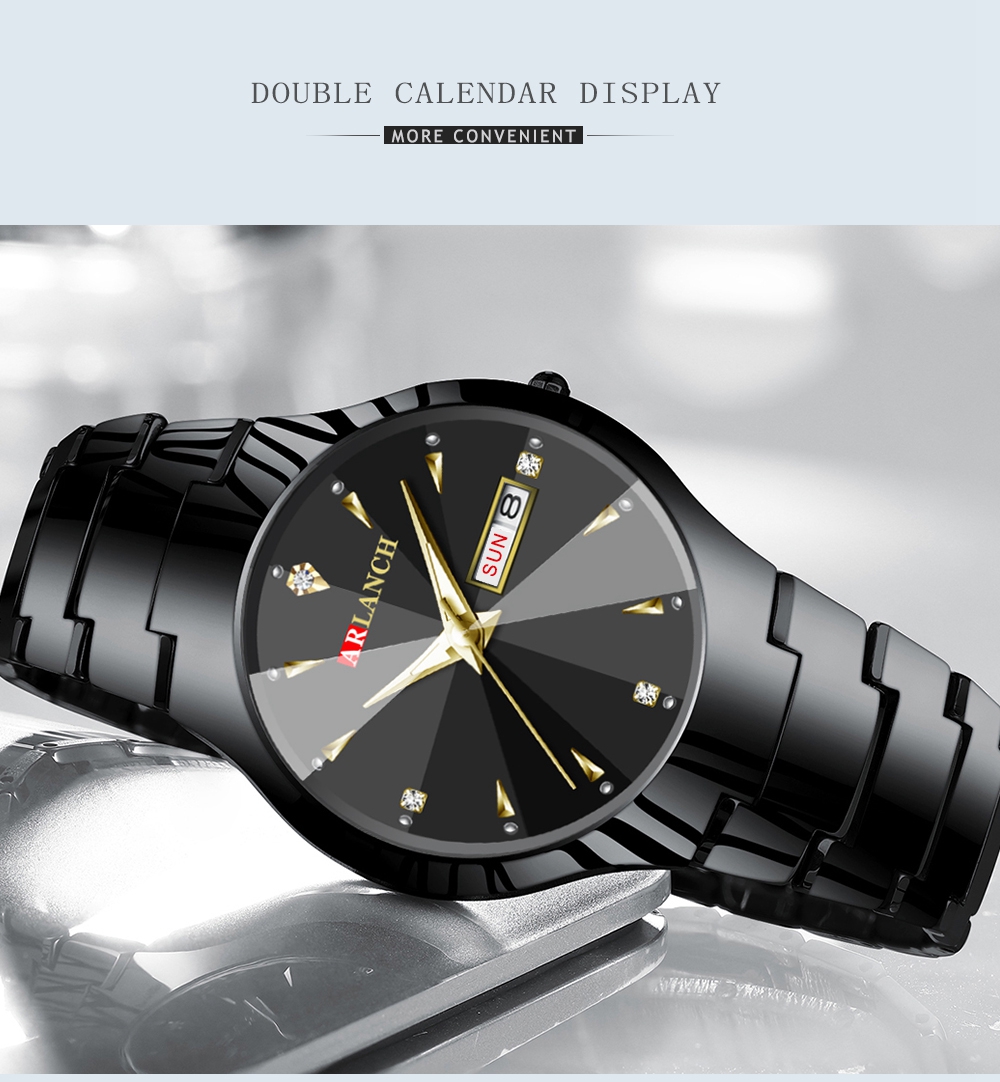 ARLANCH A316 Watch Men Brand Hot Sport Luxury Tungsten Steel Strap Wrist Waterproof Business Quartz watches Fashion Casual