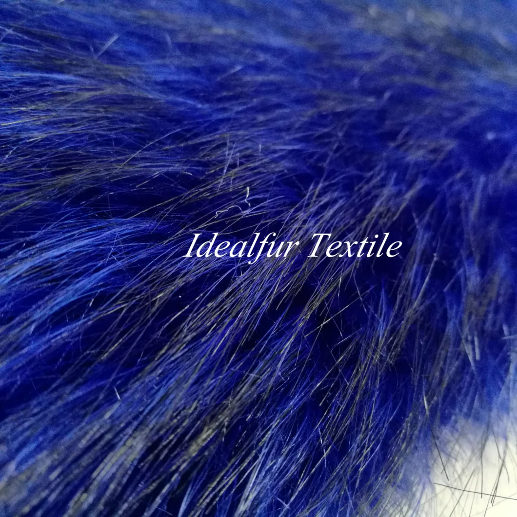 Blue Imitation Raccoon Fake Fur Faux Fur