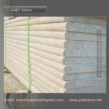 bullnose grey stone steps