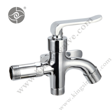 Chrome plated and polished faucet
