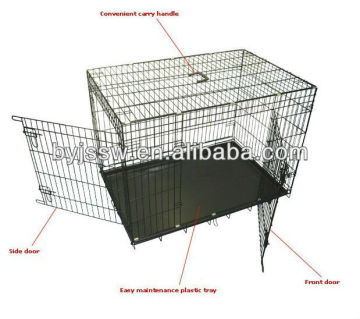 two doors or double door dog cage factory