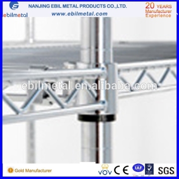 chrome wire metal shelving