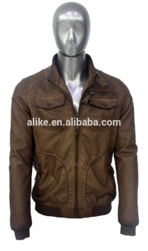 ALIKE man jacket pu jacket latest fashion jacket