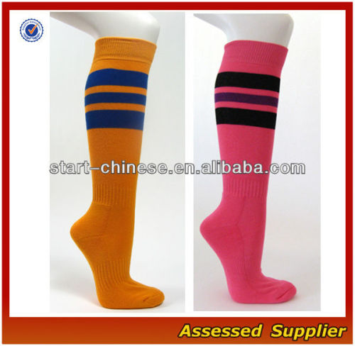 Colorful Striped Women Over Knee Socks-KH020